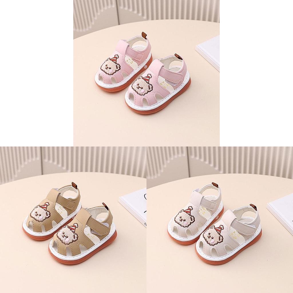 Kids Soft Bottom Baby Shoes With Cartoon Style For Early Walkers
