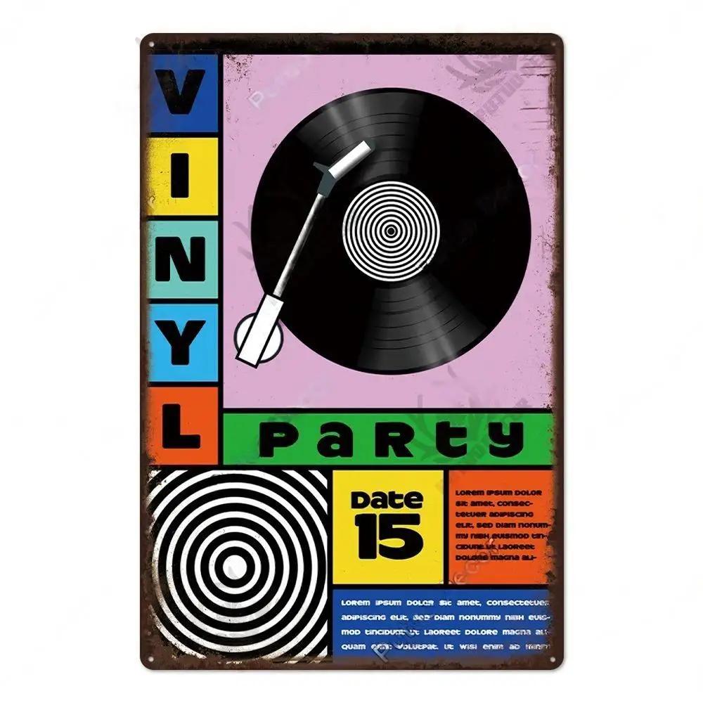 Vintage Musik Blechschild Rock Poster Plakette Metall Retro Wandkunst Dekoration Aufkleber für Bar Pub Man Cave Eisengemälde