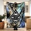 Borussia Mönchengladbach Print Decke - Weich & Bequem, für Schlafzimmer, Reisen, Sofa, Heimdekoration - Geburtstags-Weihnachtsgeschenk für Freund
