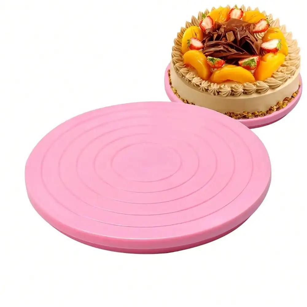 5,5palcový Mini DIY Zdobení Dortů Otočný Stojan Kulatý Stojan Manuální DIY Pečicí Nástroje Protiskluzová Základna 360 Stupňů Otočný Stojan