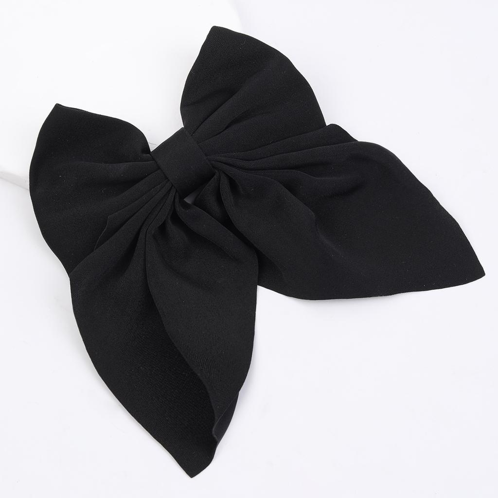 New Large Bows Hair Clip Solid Chiffon Hairpins for Girls Long Ribbon Hair Bow  Kids Barrettes Children Fashion Hair Accessories