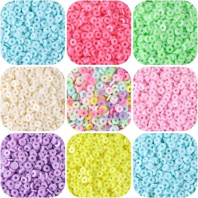 13800Pcs Acrylic Imitation Soft Clay Beads Loose Beads DIY Necklace Bracelet Jewelry Making