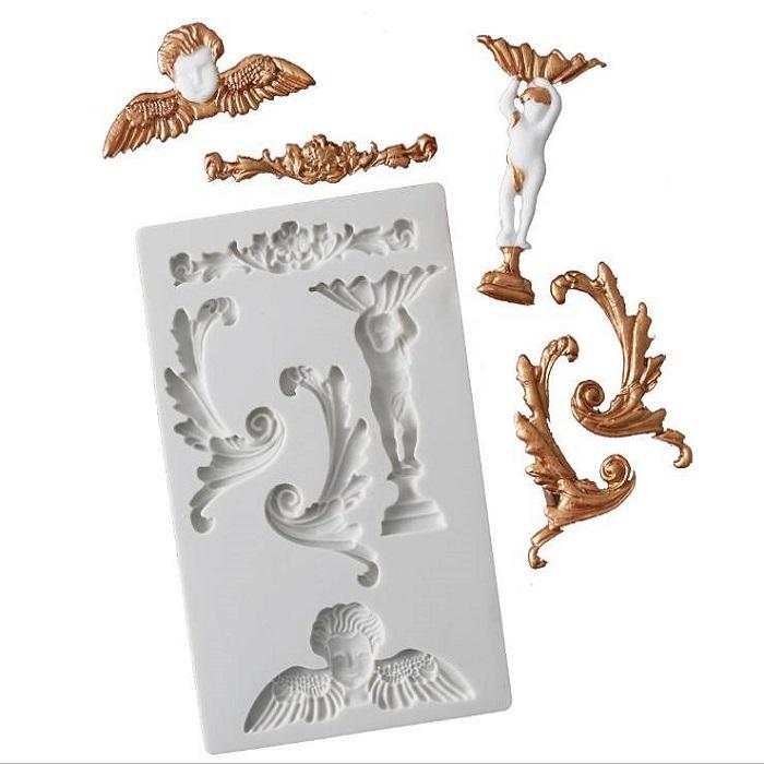 European Embossed Totem silicone fondant mold Cake chocolate mold
