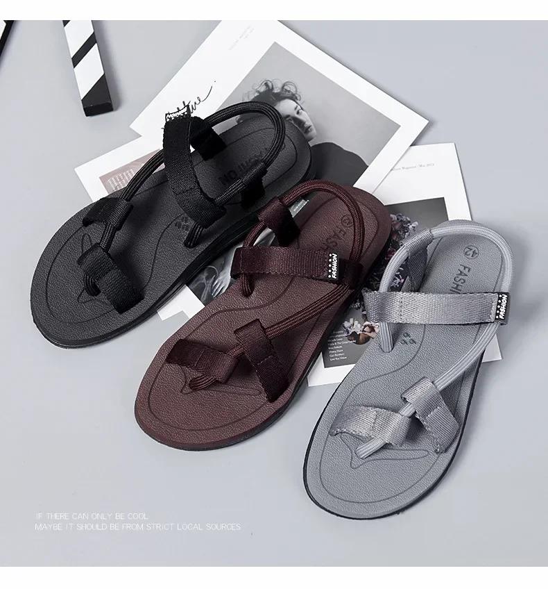 Summer Fashion Men SandalsRoman Outdoor  Beach Comfortable Shoes Flip Flops Slip on Flats Opened Toe Sports Slippers 2025