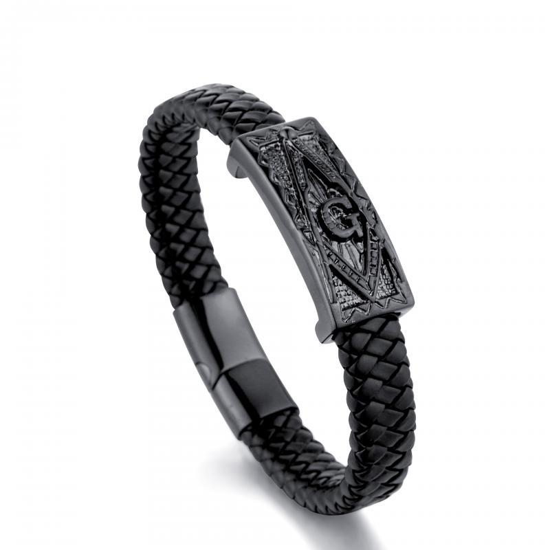 Classic Punk Metal Magnetic Clasp Multilayer Leather Bracelet for Men High Quality Handsome Party Jewelry Male Birthday Gift