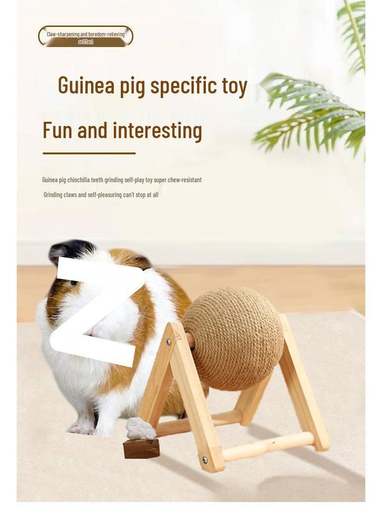 Guinea Pig & Small Animal Grinding Toys: Relieve boredom, grind teeth, nails for chinchillas, squirrels, rats, sugar gliders.