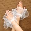 1Pair Detachable Wedding Cuffs Lace Mesh Bride Wristband Elegant Fake Hand Sleeves  Party