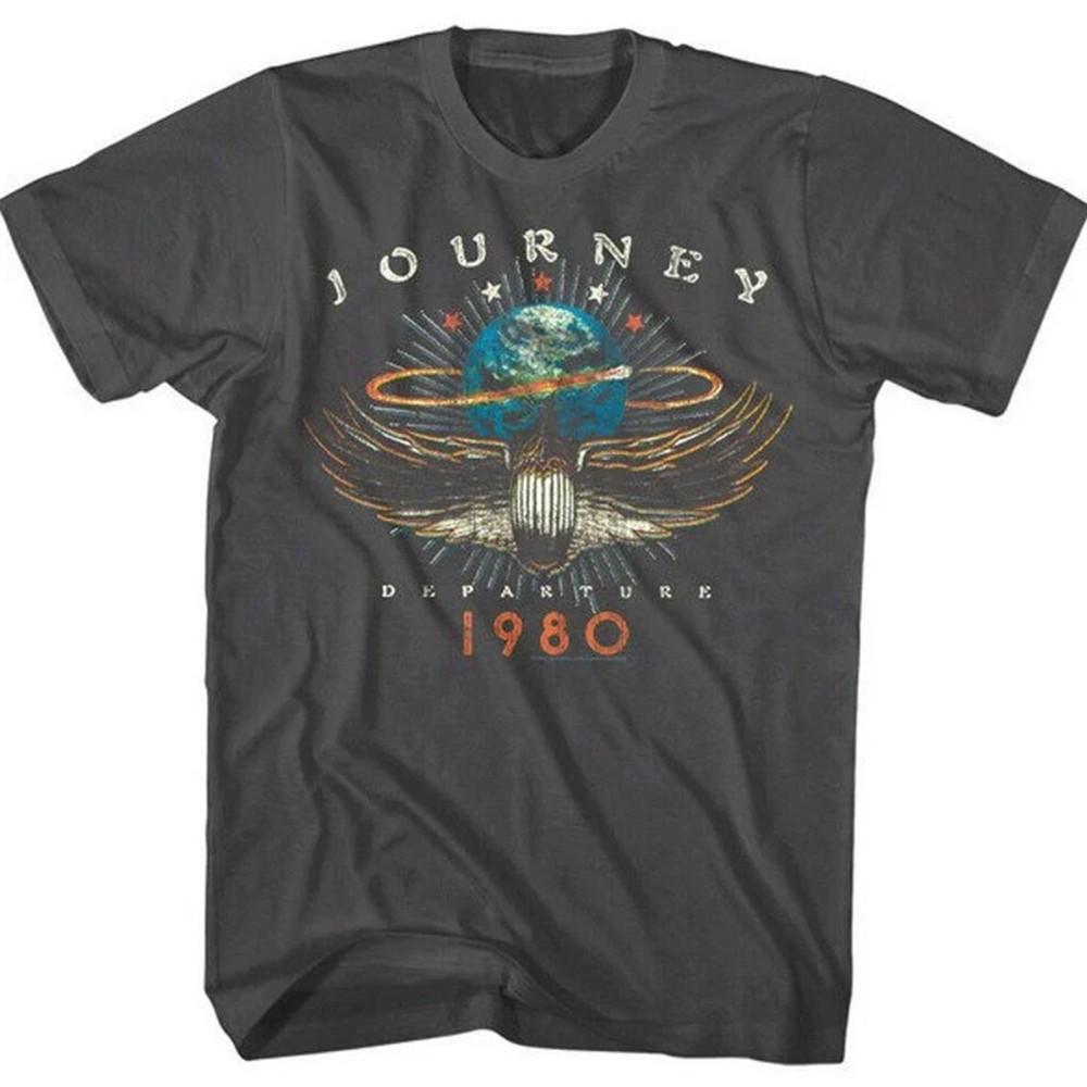 Journey Departures Album Tour 1980 Men#039;s T Shirt Rock Band S4XL MR258a Unisex T-Shirt L