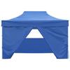 Tente pliable - vidaXL - 3 x 4,5 m - Imperméable - 4 parois latérales - Bleu