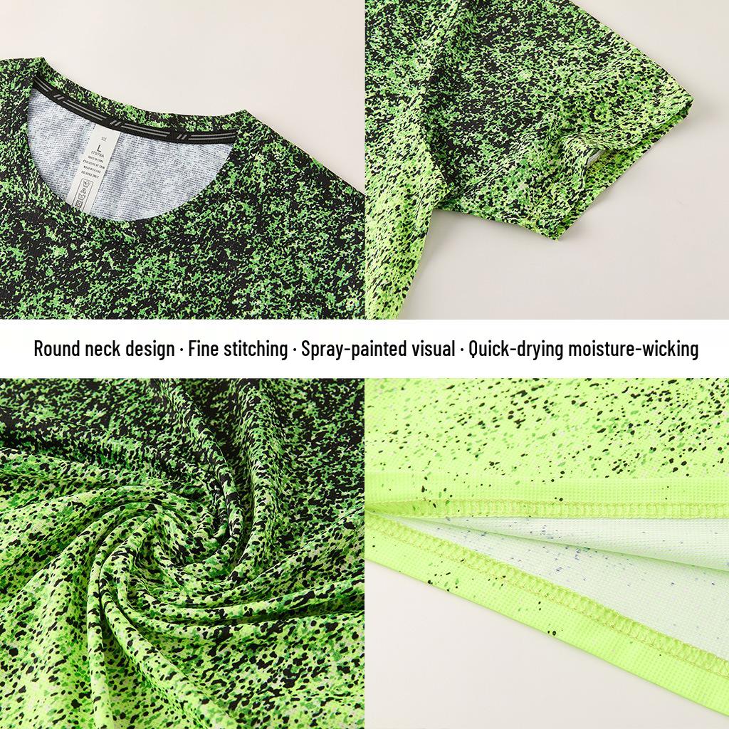 Men's Quick-Dry Ice Silk Short Sleeve Hiking T-Shirt