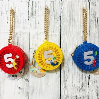 Pikmin Mini Charm Pouch Red Blue Yellow Pellet Game Character