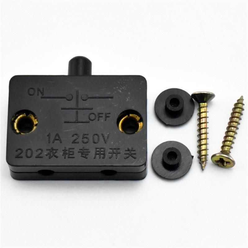 Wardrobe Door  Switches Wardrobe Push Switches Wardrobe Door Contact Switches Door Actuator for Closet Management
