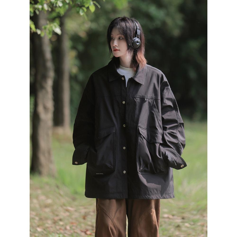 Autumn Anti-splash Jacket Japanese Casual Fashion Hooded Jacket Jacket Shirt Jacket