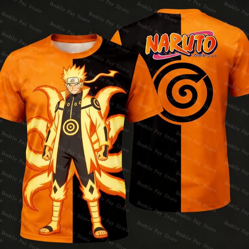 

Anime Naruto Boy T-shirt Cosplay Cartoon Short-sleeved Men s Shirts Loose Cool Gift Clothing Casual Adul S