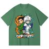 230 Gsm 100% Cotton HXH V7 Gon Killua Print Unisex Heavy Cotton T Shirt