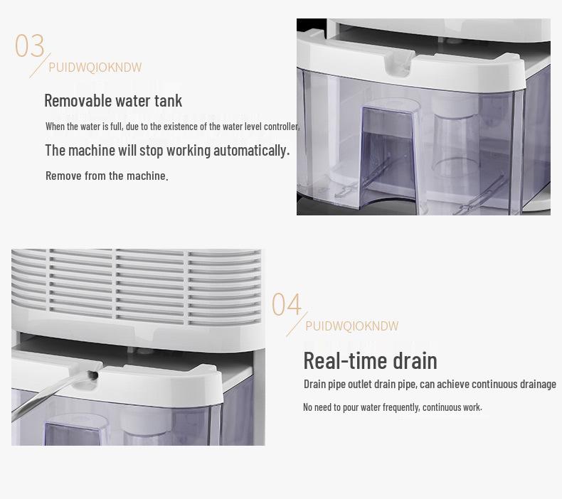Dezumidificator Silențios de Mare Putere și Eficiență Energetică pentru Casă și Subsol