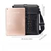 Men's Crocodile Print Single-shoulder Bag, Retro Genuine Leather Men's Crossbody Bag