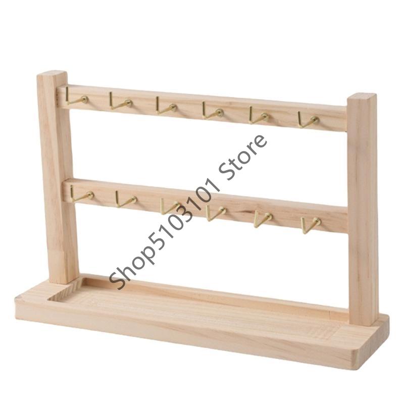 

1pc Fashion Multi Tier Hooks Earrings Display Stand Necklace Bracelet Pendant Earring Jewelry Storage Rack Counter Showcase Prop