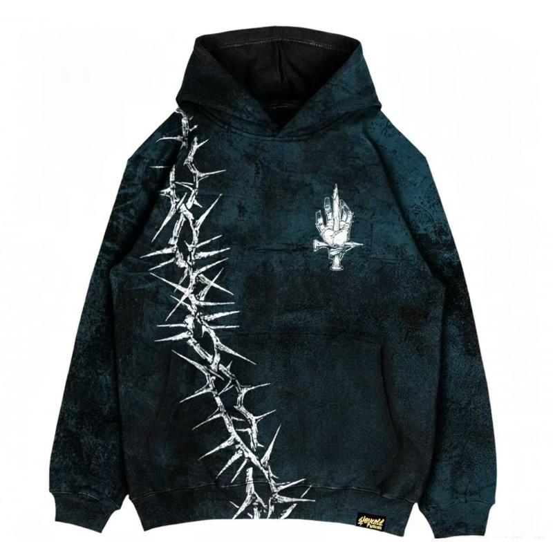 Unisex Hooded Pullover Sweatshirt With 3D Digital Print Streetwear Hip Hop Style Loose Fit Long Sleeve