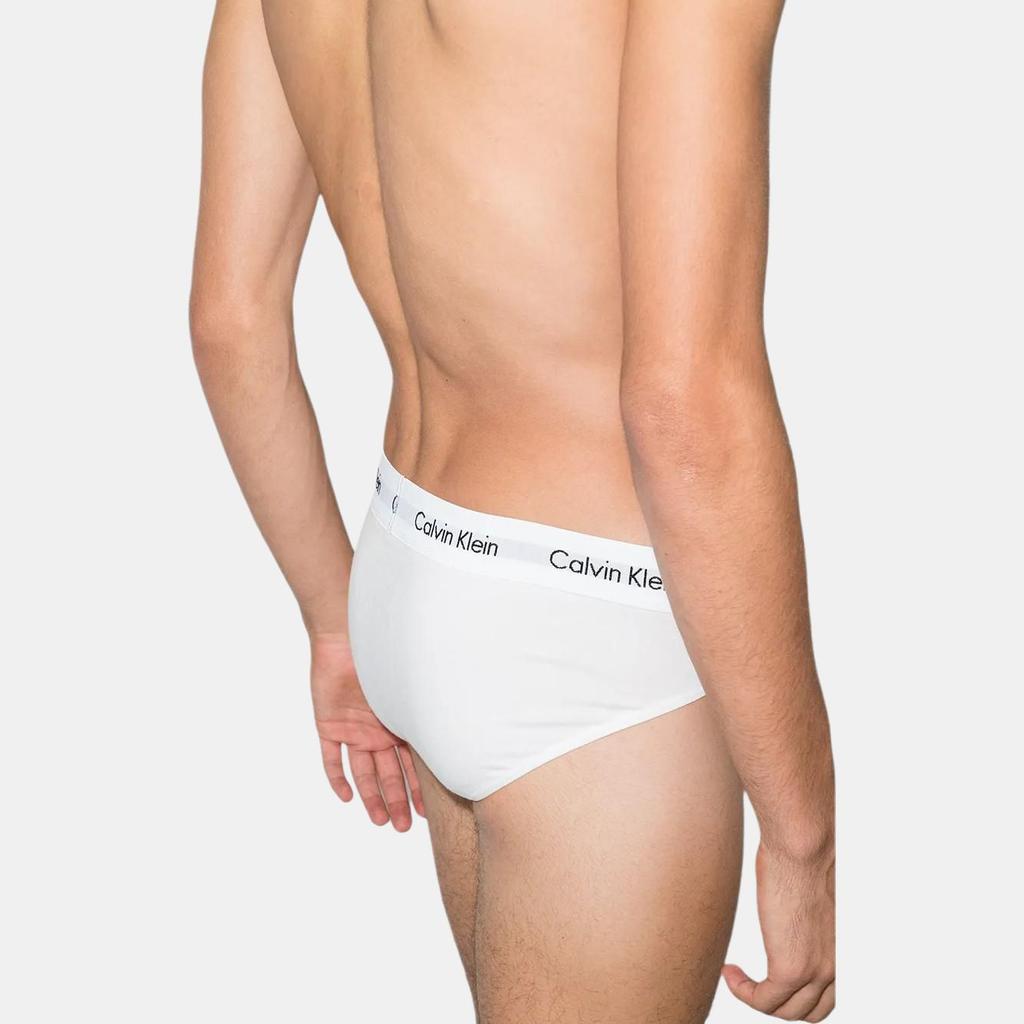 Calvin Klein Letter Waistband Lightweight Breathable Fitted Triangle Underwear Men Underwear White U2661G-100