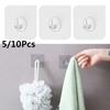 Household Bathroom Home Living Seamless Adhesive Hook Traceless Hooks Wall Rack Storage Hanger