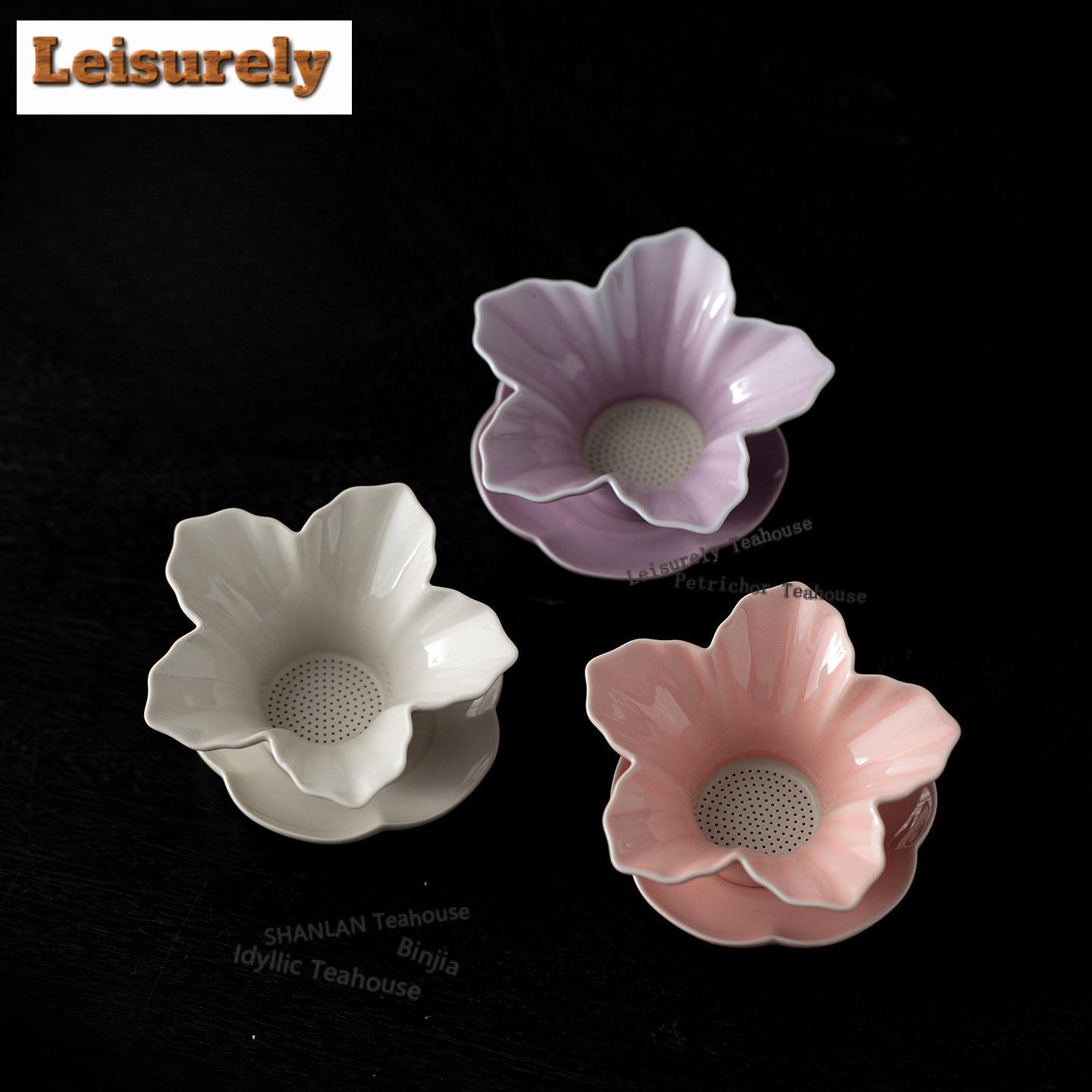 Petal Tea Separator Infusor Vintage Tea Strainer Dispenser Household Tea Brewing Tea Filter Teaset Accessories Gift Supplies
