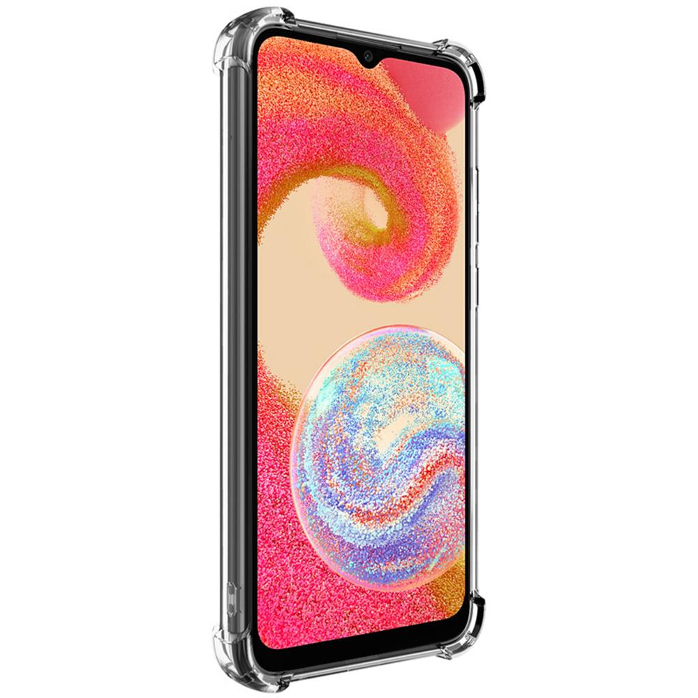 IMAK UX-4 Series for Samsung Galaxy F04 4G/M04 4G/A04e 4G Case Straight Frame Four Corner Shockproof Clear TPU Cover