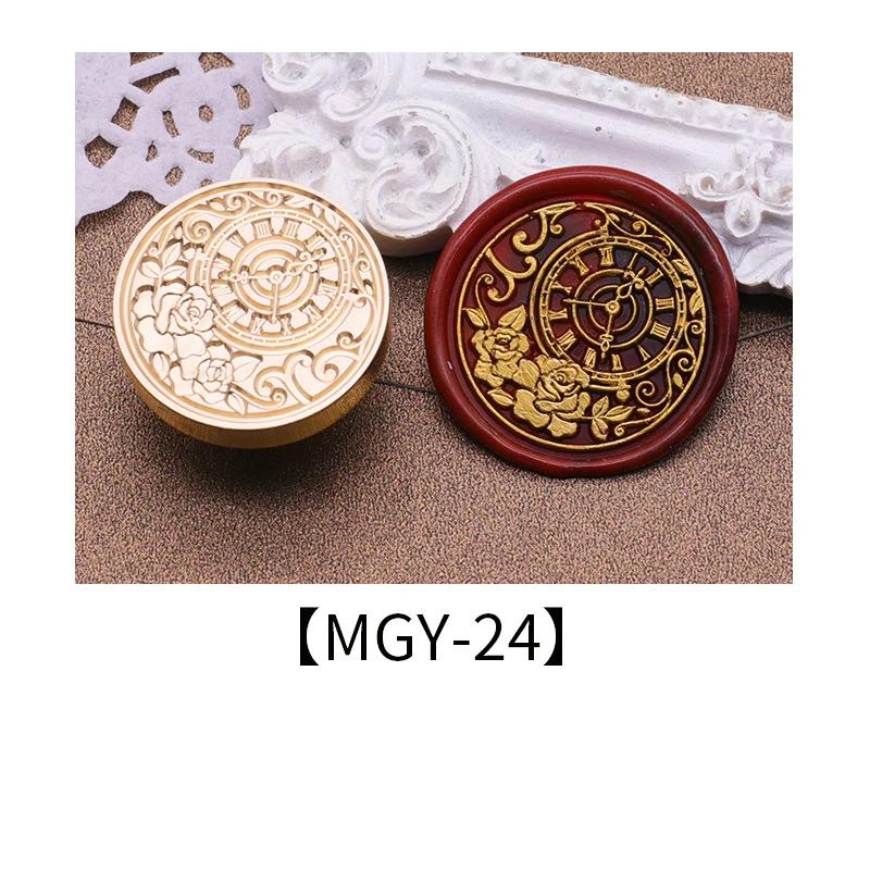 Wax Seal Stamp Heads Rose Pattern for Wedding Invitation Envelope Scrapbooking Flower Stamp for Card Making Craft Decoration