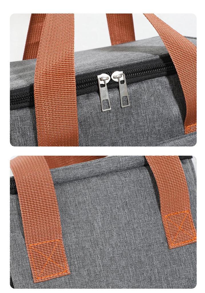 Large Capacity Insulated Crossbody Lunch Bag for Office and Picnic Use