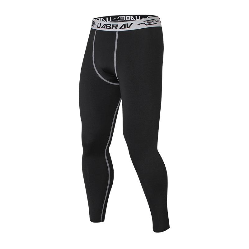 Men's European & American Basketball Compression Tights - Quick-Drying, Outdoor Fitness Base Layer Pants