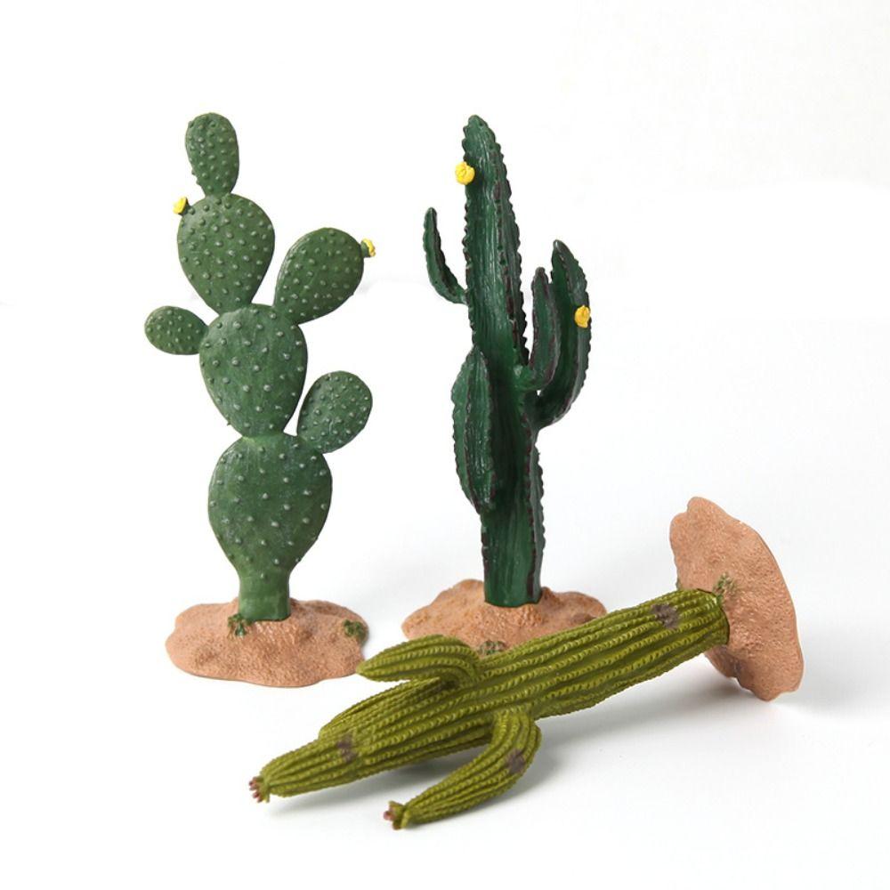 Plastic Artificial Tree Model Realistic Simulated Cactus Artificial Plant Cactus  Home Decor