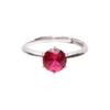 Bien Vetu Lab-Grown Ruby Ring 1 Carat Simple Prongs 139