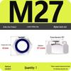 4.8-Grade Galvanized Black Nylon Anti-Loosening Self-Locking Nut for M3-M10 Threads