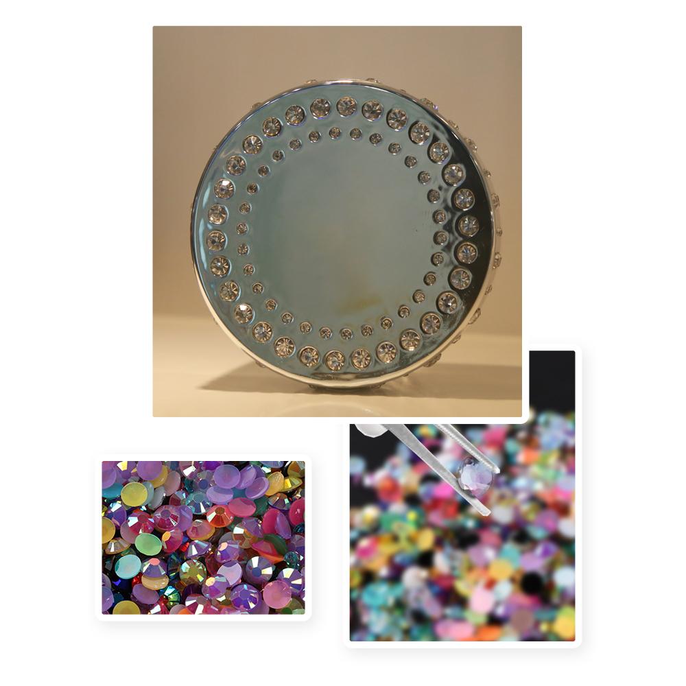 Wholesale Bulk Resin Rhinestone Jelly Color AB transparent AB 2mm,3mm,4mm,5mm,6mm Facets FlatBack Nail Art Garment Decoration