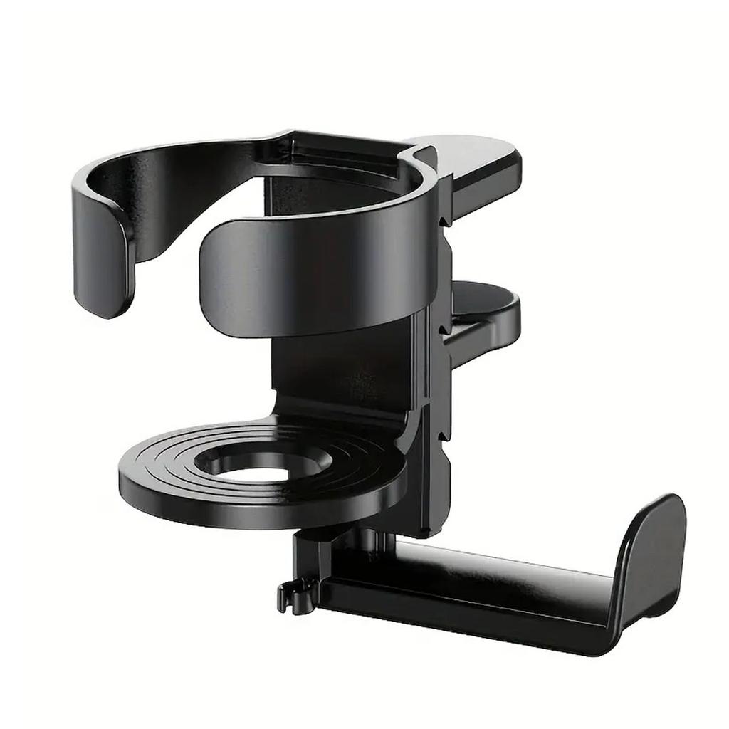 Compactly 2 In 1 Desk Cup Holder Clip Headphone Organizers For Drink Containers And Headphones NonSlip Base Universal Fit