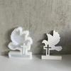 Candle Base Gypsum Mould Cake/Bird Candle Holder Mold Decorative Silicone Ornament Mould Practical Jewelry Tool