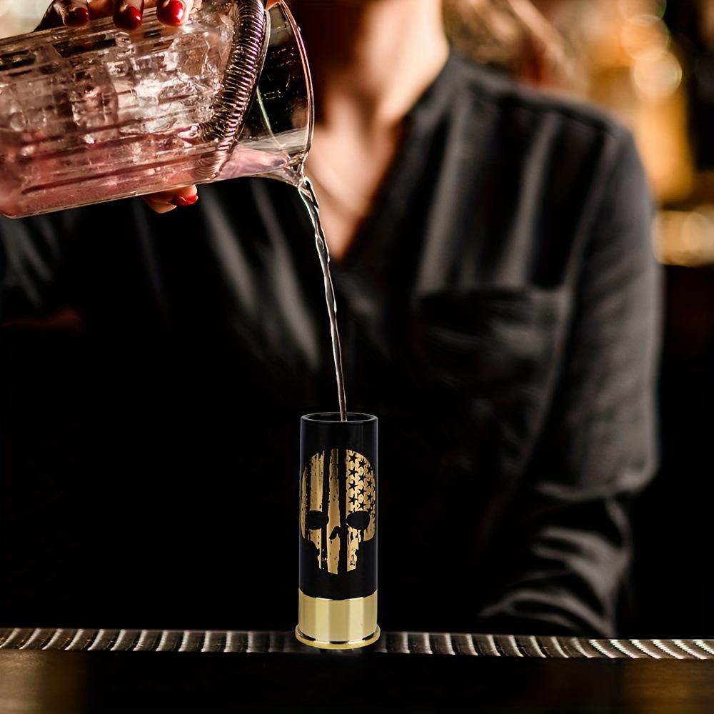 Plastové panákové sklenice ve tvaru brokovnicových nábojnic pro muže, Sklenice na pití pro lov, střelectví, Barové sklenice jako dárek, Ráže 12, 4 ks/sada