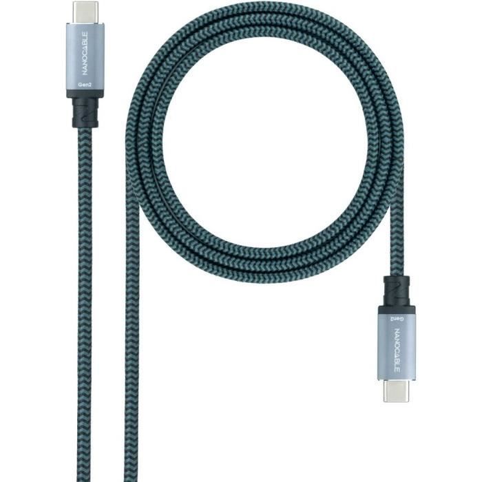 Grau Kabel Usb 3.1 Gen2 Usb-C A Usb-C 1,5M Nanokabel 10.01.4101-L150-Co - Bild 4