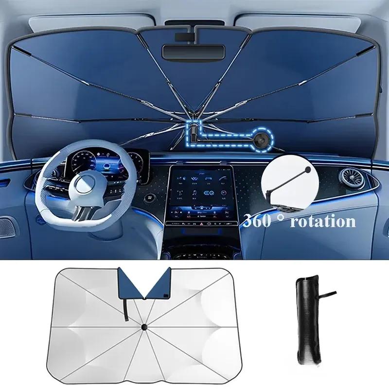 Car Sunshade Windshield Umbrella Car Front Sun Shade Parasol Foldable Protection Car Seat Heat Insulation Car Accessories