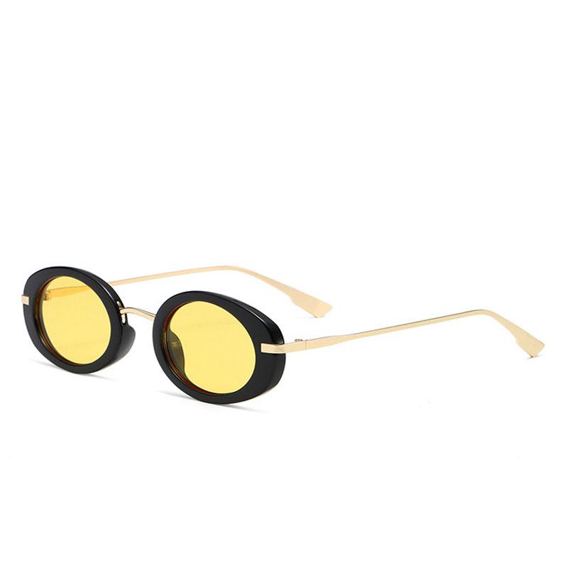 New Retro Oval Sunglasses Women Men Fashion Brand Desginer Sun Glasses