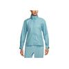 Nike Lightweight Waterproof Breathable Reflective Detail Logo Jacket Women jackets Denim-Blue FB7452-464