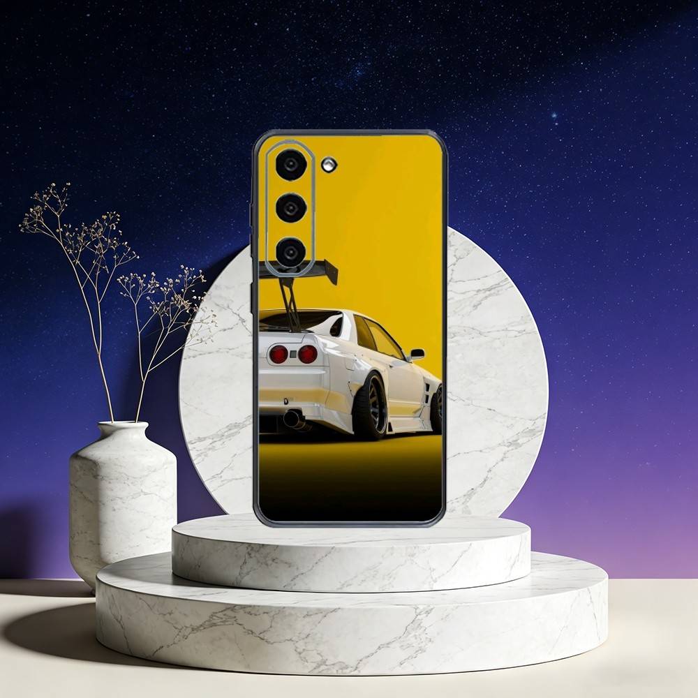 Car JDM R35 Phone Case For Samsung Galaxy A73,A72,A71,A70,A53,A52,A51,Others Soft Black Cover Samsung a50 30s 50s