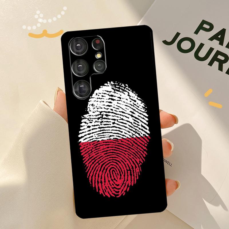 Poland Flag Case For Samsung Galaxy S23 S21 S22 Ultra Note 20 S20 FE S8 S9 S10 Note 10 Plus Phone Shell