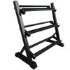 HOX 3-Tier Rubber-Coated Steel Dumbbell Rack
