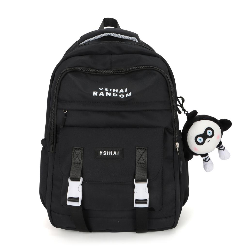 School bag for female middle school students Lightweight and simple large-capacity backpack for female high school students and college students