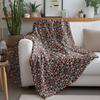 Intricate Geometric Pattern Blanket Decorative Throw Blanket Bedspread Sofa Cover Modern Mosaic Design Home Decor Gift