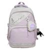Schoolbag schoolbag female junior high school student college student backpack large capacity versatile contrasting splicing ins couple backpack