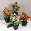 Strawberry Orange Tree Artificial Fruit Plant Potted  Indoor Office Table Decor