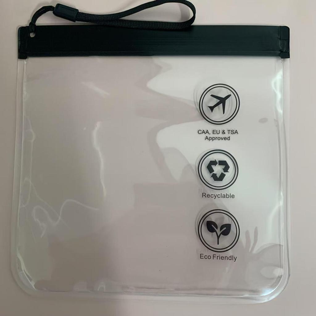 Portable Waterproof EVA Travel Makeup Bag with Transparent Design and Lanyard for Easy Storage