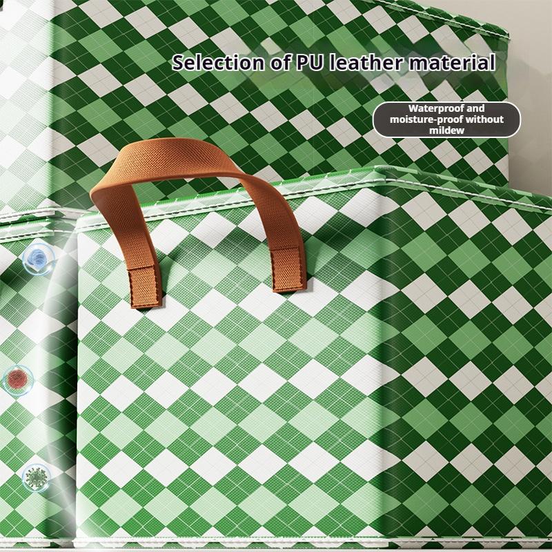 Folding Storage Boxes Clothes Folding Box Cube Canvas Storage Basket Shelf Pants Drawer Bed With Handles For Home Office